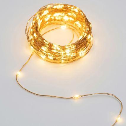 Aigostar - LED Ηλιακή γιρλάντα 200xLED/8 λειτουργίες 22 m IP65 θερμό λευκό 800 mAh