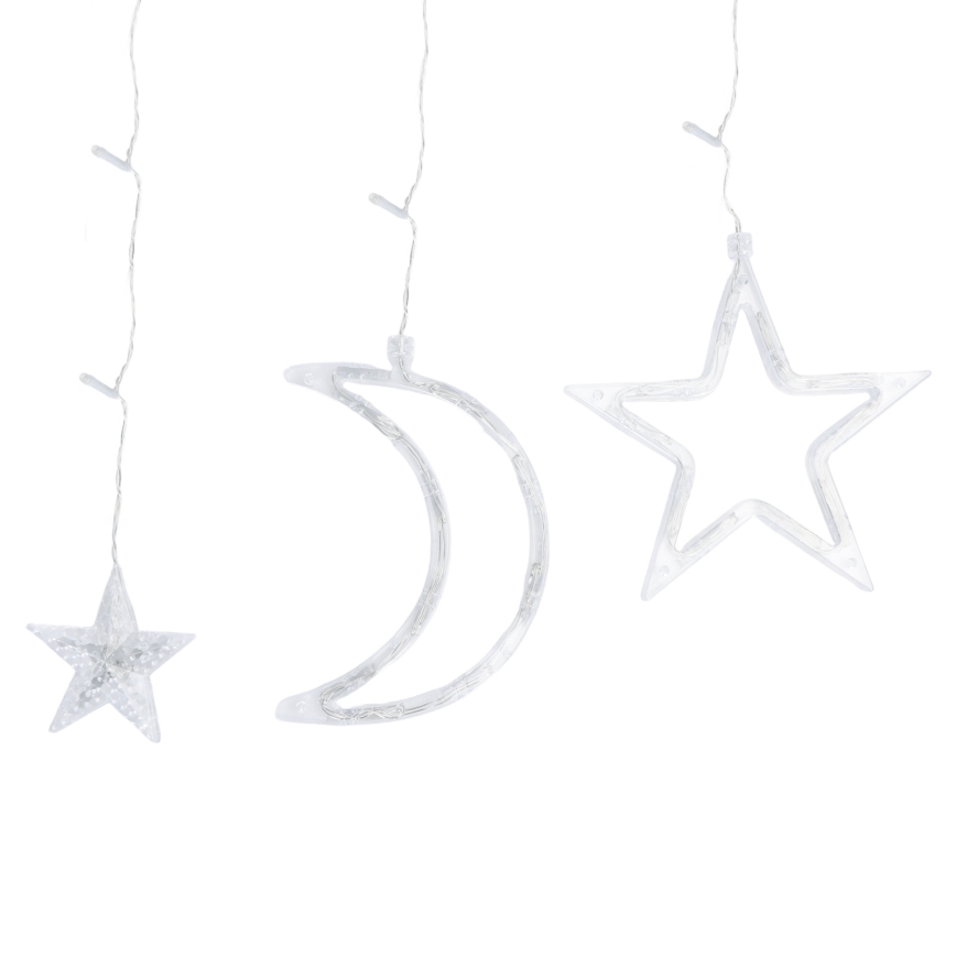 Aigostar - Ηλιακή LED γιρλάντα 120xLED/8 λειτουργίες 3x0,6m 500 mAh IP65 ψυχρό λευκό