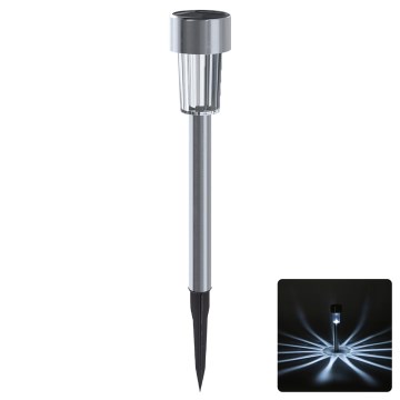 Aigostar - Ηλιακό φωτιστικό LED/2V IP44 40 mAh ματ χρώμιο