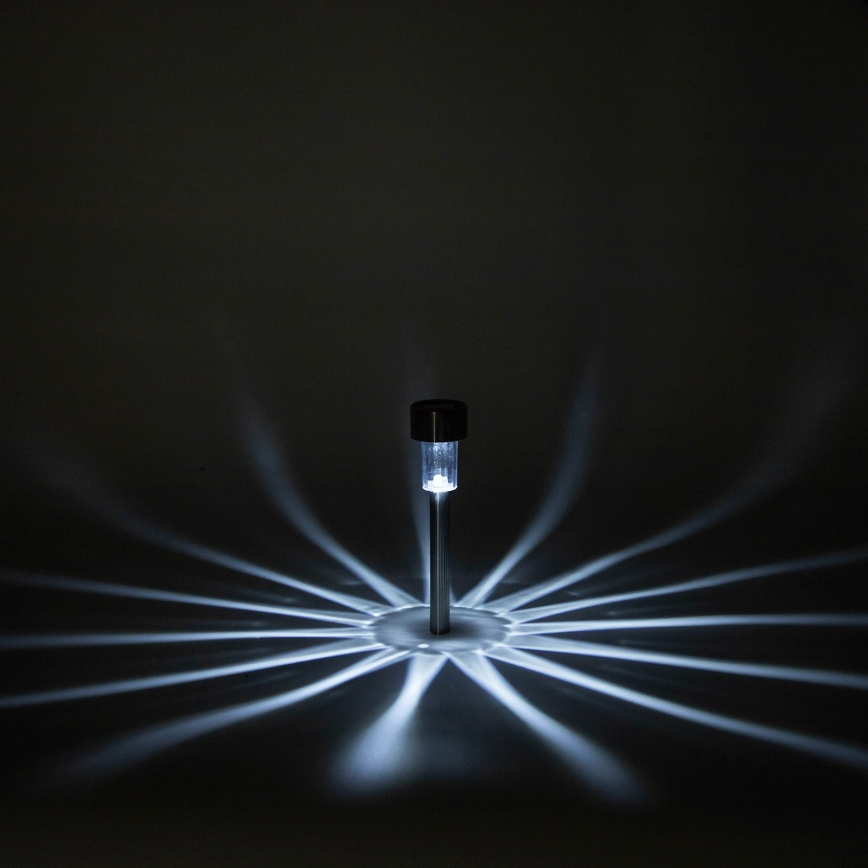 Aigostar - Ηλιακό φωτιστικό LED/2V IP44 40 mAh ματ χρώμιο