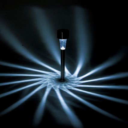 Aigostar - Ηλιακό φωτιστικό LED/2V IP44 40 mAh ματ χρώμιο