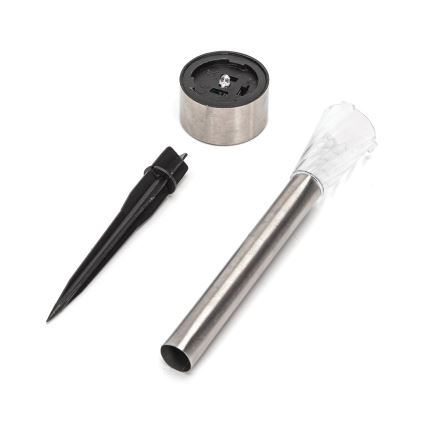 Aigostar - Ηλιακό φωτιστικό LED/2V IP44 40 mAh ματ χρώμιο