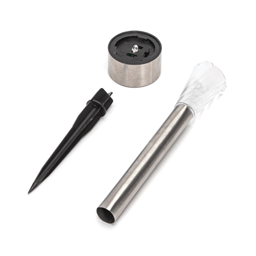 Aigostar - Ηλιακό φωτιστικό LED/2V IP44 40 mAh ματ χρώμιο