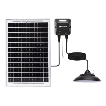 Aigostar - Ηλιακό φωτιστικό LED/70W/12V 6000 mAh 6500K IP65 διάμ. 23,5 cm + τηλεχειριστήριο