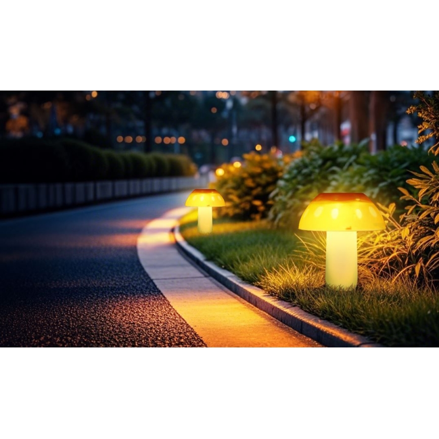 Aigostar - Ηλιακό φωτιστικό LED LED/0,024W/1,2V 200 mAh 2700K IP44 boletus