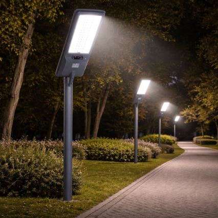 Aigostar - ηλιακό φωτιστικό δρόμου με αισθητήρα LED/300W/3,2V 3600mAh + τηλεχειριστήριο