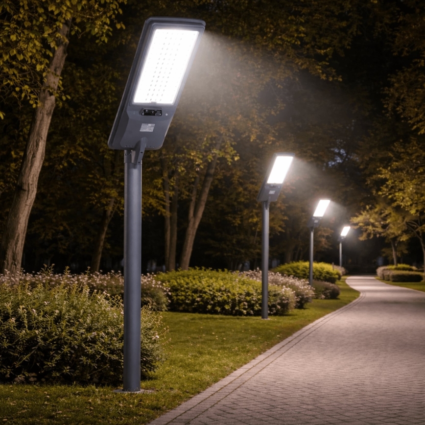 Aigostar - ηλιακό φωτιστικό δρόμου με αισθητήρα LED/300W/3,2V 3600mAh + τηλεχειριστήριο