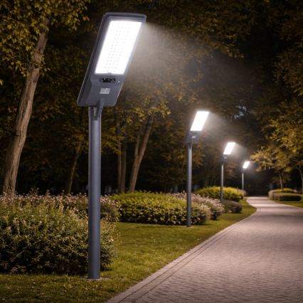 Aigostar - Ηλιακό φωτιστικό δρόμου με αισθητήρα LED/400W/3,2V 4800mAh + τηλεχειριστήριο