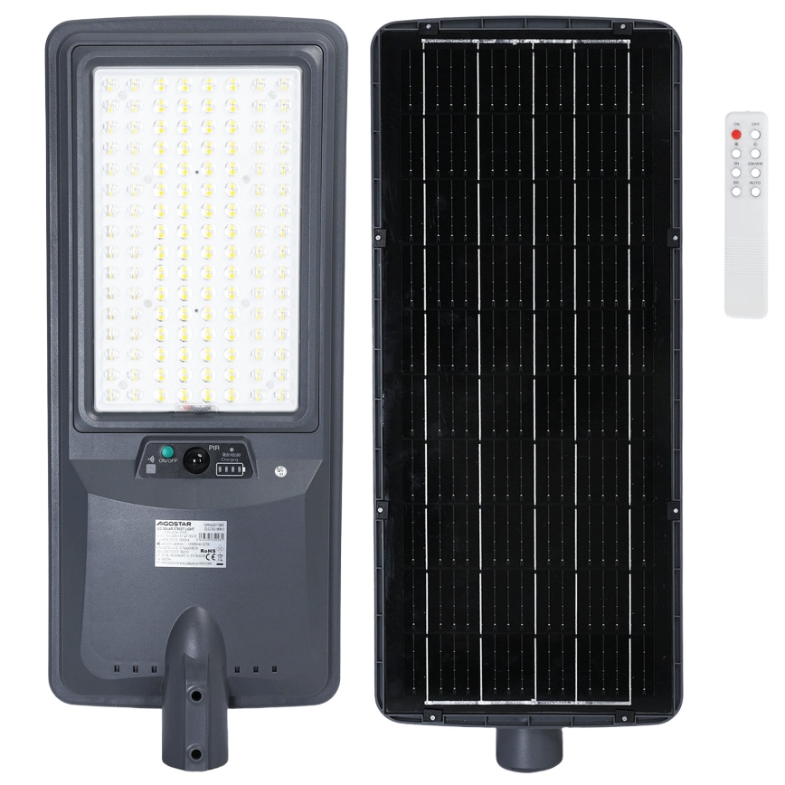 Aigostar - Ηλιακό φωτιστικό δρόμου με αισθητήρα LED/400W/3,2V 4800mAh + τηλεχειριστήριο