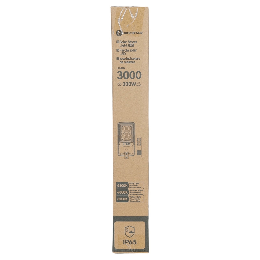Aigostar - Ηλιακό φωτιστικό δρόμου με αισθητήρα LED/400W/3,2V 4800mAh + τηλεχειριστήριο