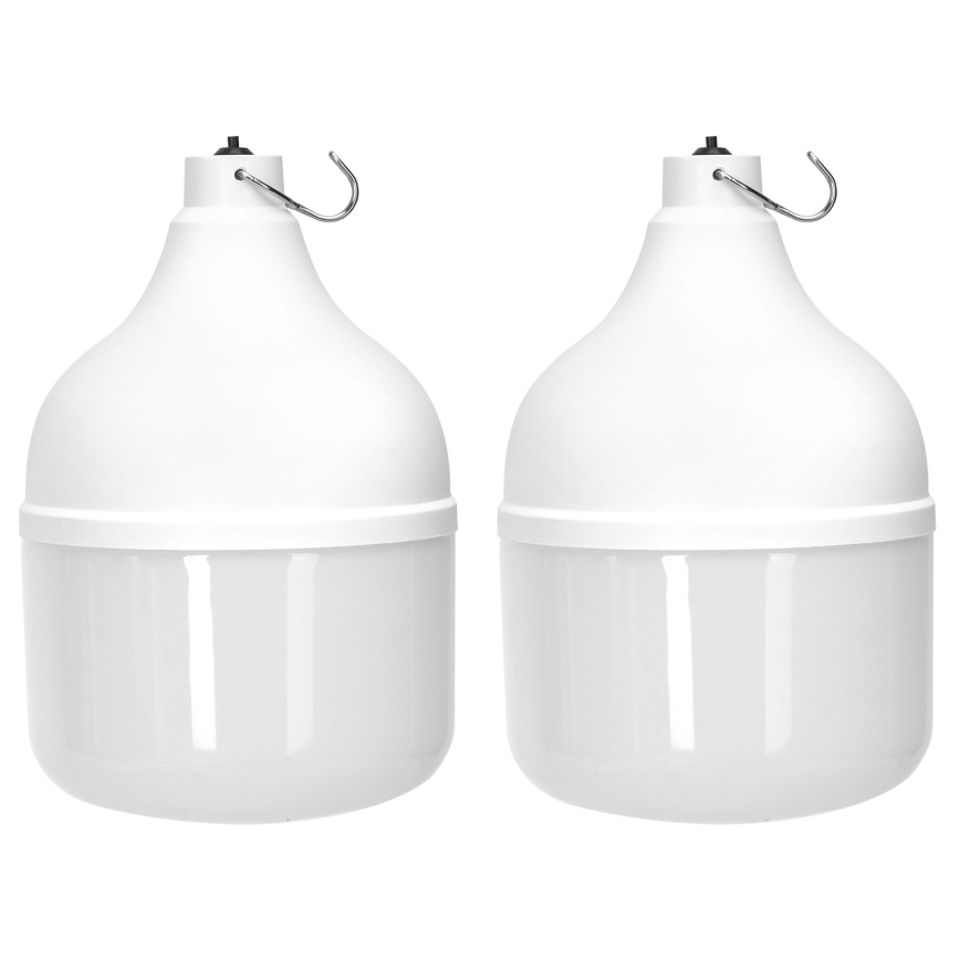 Aigostar - Ηλιακό κρεμαστό φωτιστικό LED με αισθητήρα 2xLED/70W/12V 12000 mAh 6500K διάμετρος 12 cm + τηλεχειριστήριο