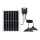 Aigostar - Ηλιακό LED φωτιστικό 2x LED / 70W / 12V, 12000 mAh, 6500K, IP65, Ø 23,5 cm + τηλεχειριστήριο