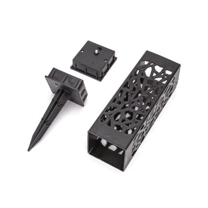 Aigostar - Ηλιακή LED λάμπα LED/0,006W/1,2V 100 mAh 28,5 cm μαύρη 3000K IP44