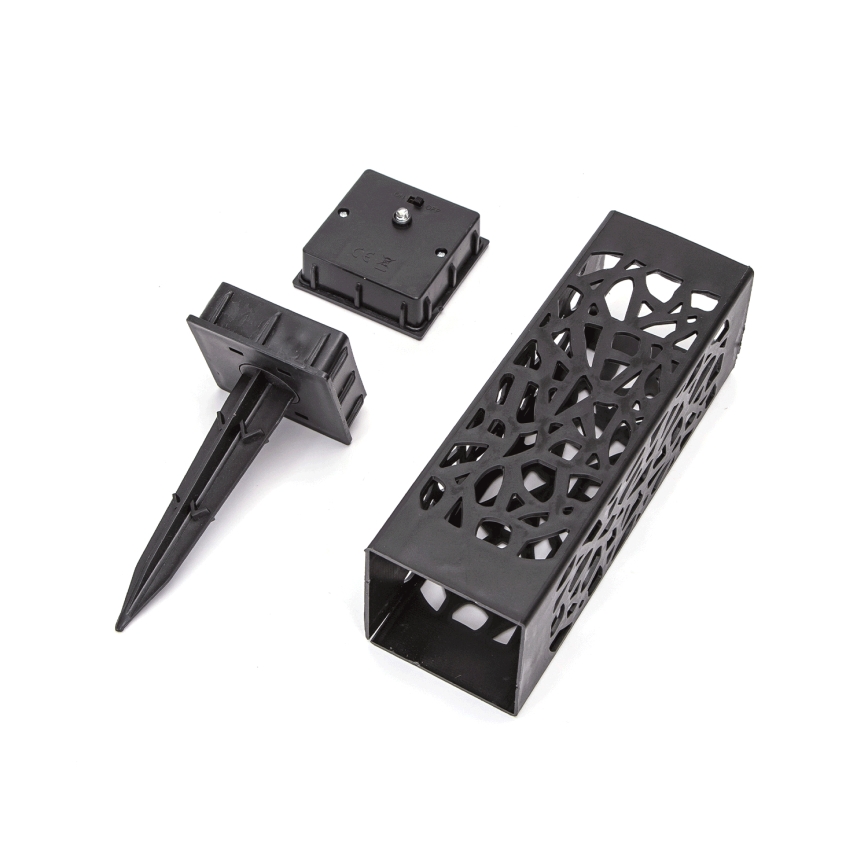 Aigostar - Ηλιακή LED λάμπα LED/0,006W/1,2V 100 mAh 28,5 cm μαύρη 3000K IP44