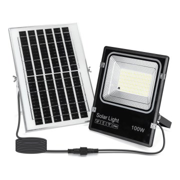 Aigostar - Ηλιακός προβολέας LED/100W/3,2V 2000mAh 3000K/4000K/6500K IP66 + τηλεχειριστήριο
