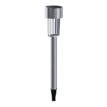 Aigostar - Ηλιακός LED Φωτισμός LED/0,006W/1,2V 29,5 εκ. 40 mAh ματ χρώμιο 6500K IP44