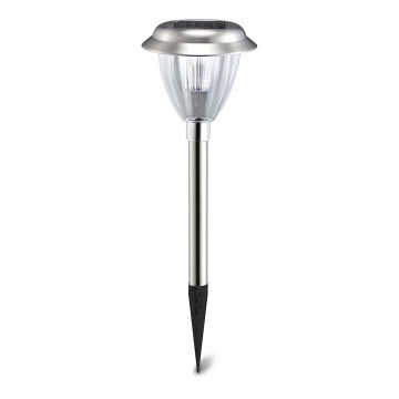 Aigostar - Ηλιακός LED Φωτισμός LED/0,08W/2V 30,4 εκ. 200 mAh 6500K IP44 ματ χρώμιο