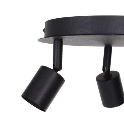 Aigostar - Σποτ φωτιστικό 3x GU10/60W/230V, μαύρο