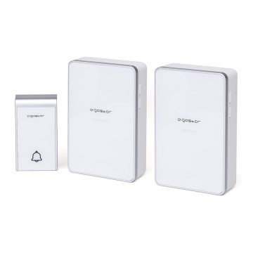 Aigostar - ΣΕΤ 2x Ασύρματο κουδούνι 3xAA/12V IP44 λευκό