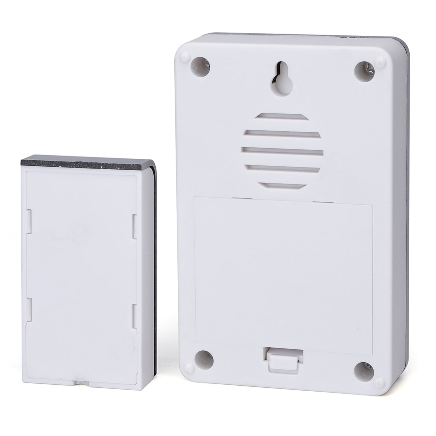 Aigostar - ΣΕΤ 2x Ασύρματο κουδούνι 3xAA/12V IP44 λευκό