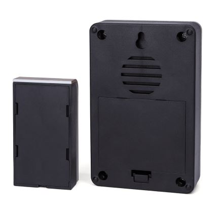 Aigostar - ΣΕΤ 2x Ασύρματο κουδούνι 3xAA/12V IP44 μαύρο