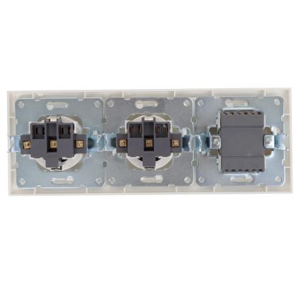 Aigostar - ΣΕΤ 2x Πρίζα με διακόπτη 2x16A/250V SCHUKO