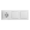 Aigostar - ΣΕΤ 2x Διακόπτης σπιτιού με πρίζα 1x16A/250V SCHUKO