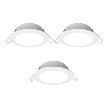 Aigostar - ΣΕΤ 3x Φωτιστικό χωνευτό LED εξωτερικού χώρου LED/4,8W/230V 3000K IP65 λευκό