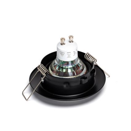 Aigostar - Σετ 3x LED εντοιχισμένα φωτιστικά 1xGU10/4,5W/230V 4000K μαύρα