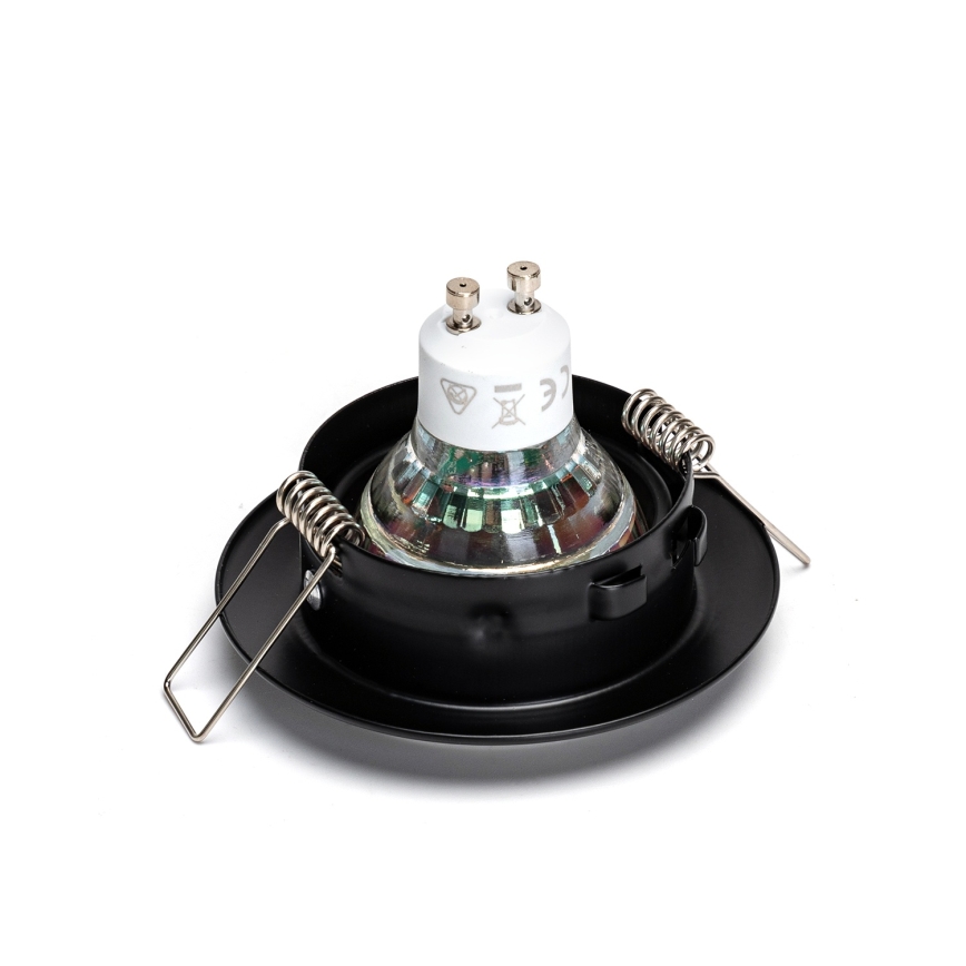 Aigostar - Σετ 3x LED εντοιχισμένα φωτιστικά 1xGU10/4,5W/230V 4000K μαύρα