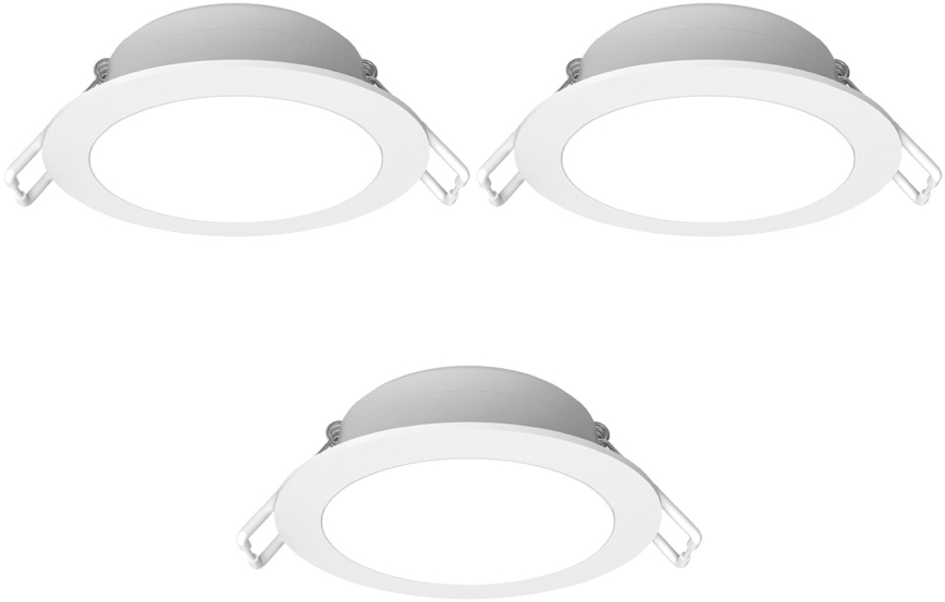 Aigostar - Σετ 3x LED χωνευτά φωτιστικά μπάνιου LED/4,8W/230V IP65 λευκό