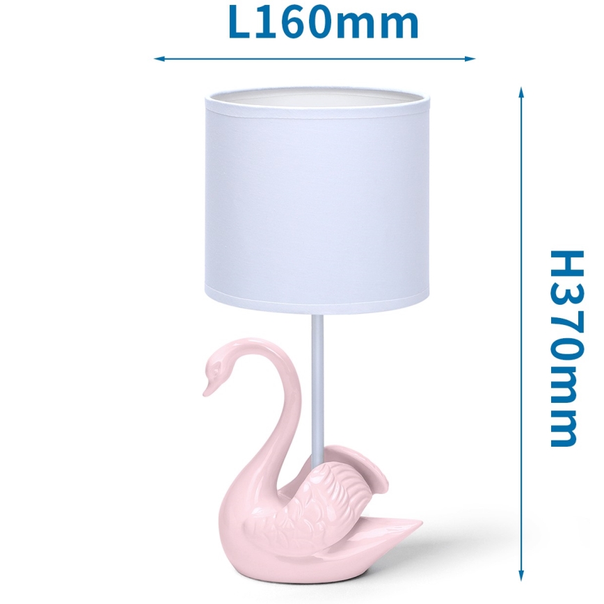 Aigostar - Παιδική λάμπα 1xE14/40W/230V swan ροζ