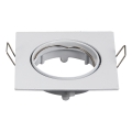 Aigostar - Πλαίσιο για χωνευτό φωτιστικό GU10 8,2x8,2 cm λευκό