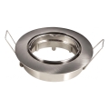 Aigostar - Πλαίσιο για χωνευτό φωτιστικό GU10, διάμ. 8,2 cm, ματ χρώμιο