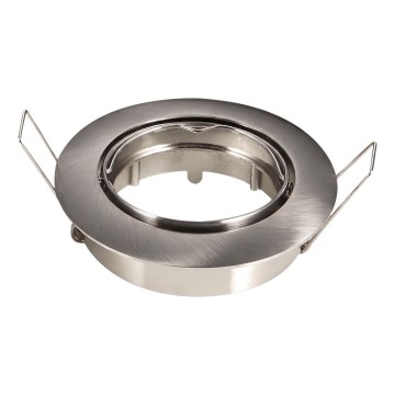 Aigostar - Πλαίσιο για χωνευτό φωτιστικό GU10, διάμ. 8,2 cm, ματ χρώμιο