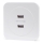 Aigostar - Πρίζα τροφοδοσίας USB με πλαίσιο, 2x θύρες USB-A, λευκή