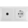 Aigostar - Πρίζα TV και πρίζα SCHUKO 230V με πλαίσιο, λευκή