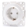 Aigostar - Πρίζα τοίχου SCHUKO χωρίς πλαίσιο 250V/16A λευκή