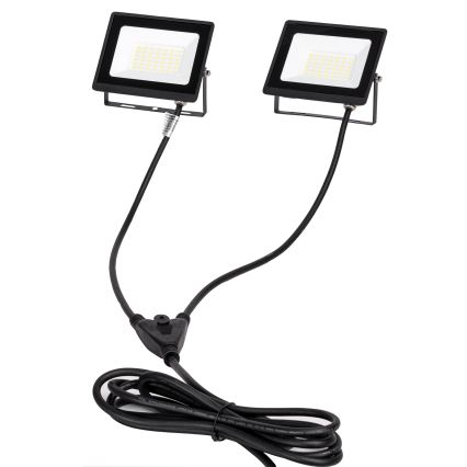 Aigostar - Προβολέας LED με βάση 2xLED/30W/230V 6500K IP65 πορτοκαλί/μαύρο