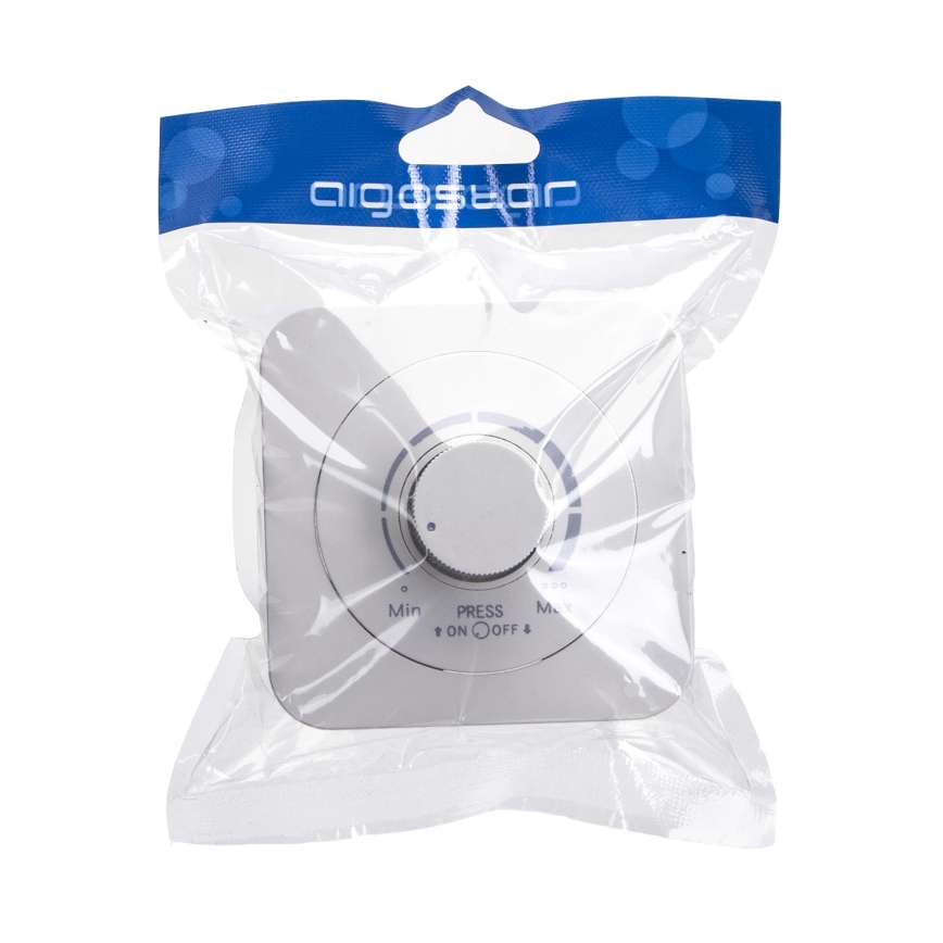 Aigostar - Ρυθμιστής φωτισμού με πλαίσιο 250V/10A, λευκό