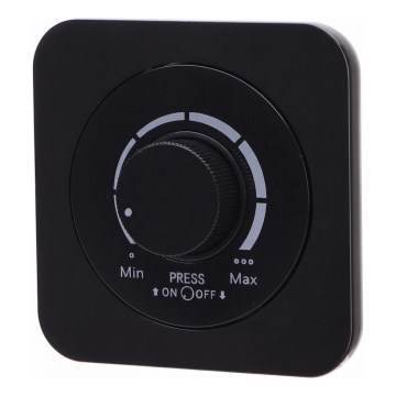Aigostar - Ρυθμιστής φωτεινότητας με πλαίσιο 250V/10A μαύρο