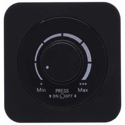 Aigostar - Ρυθμιστής φωτεινότητας με πλαίσιο 250V/10A μαύρο