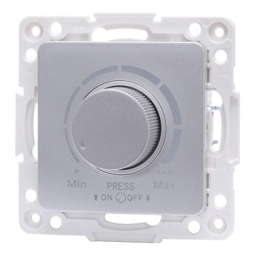 Aigostar - Ρυθμιστής φωτεινότητας χωρίς πλαίσιο 250V/10A ασημί