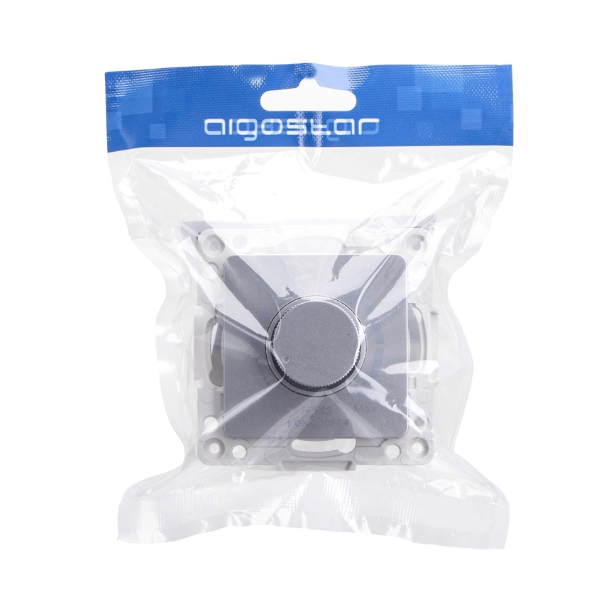 Aigostar - Ρυθμιστής φωτεινότητας χωρίς πλαίσιο 250V/10A ασημί
