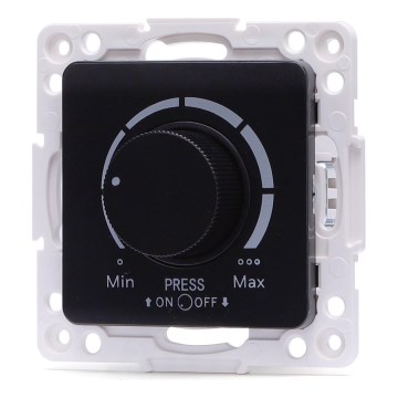 Aigostar - Ρυθμιστής φωτεινότητας χωρίς πλαίσιο 250V/10A μαύρος