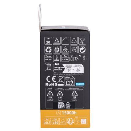 Aigostar - LED RGBW ρυθμιζόμενη λάμπα A60 E27/10W/230V 3000K + τηλεχειριστήριο