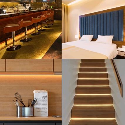 Aigostar - Ρυθμιζόμενη LED ηλιακή λωρίδα LED/5W/3,2V 5 μ 2700K IP65 4000 mAh + τηλεχειριστήριο