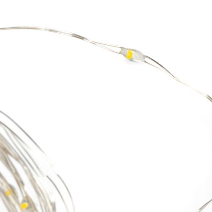 Aigostar - LED ρυθμιζόμενη χριστουγεννιάτικη γιρλάντα 300xLED/8 λειτουργίες USB 6x3m θερμό λευκό + τηλεχειριστήριο