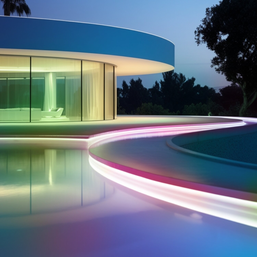 Aigostar - LED RGB Ρυθμιζόμενη ηλιακή λωρίδα LED/1,6W/3,2V 3+2m IP65 1800 mAh + τηλεχειριστήριο