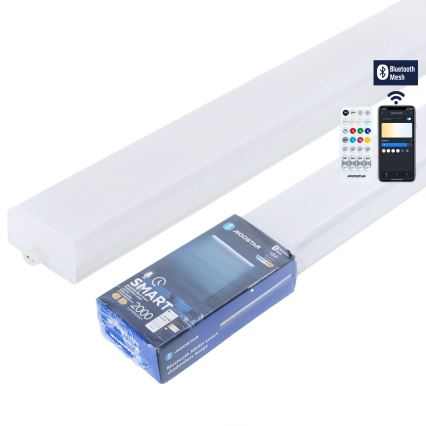 Aigostar - Ρυθμιζόμενο LED φωτιστικό τύπου φθορισμού MESH LED/18W/230V 3000-6500K + τηλεχειριστήριο